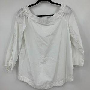 free people small blouse off shoulder tie knot
